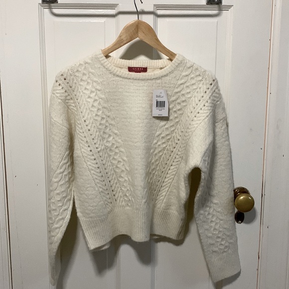 Guess Alma Cable Sweater. NEVER WORN WITH TAG! - Picture 1 of 3